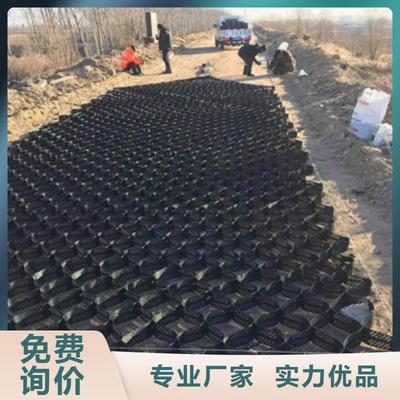 土工格室【凸結點鋼塑土工格柵】產地工廠